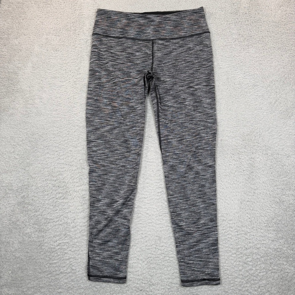 Victoria Sport Knockout Leggings Gray Space Dye Activewear Large Gym Workout